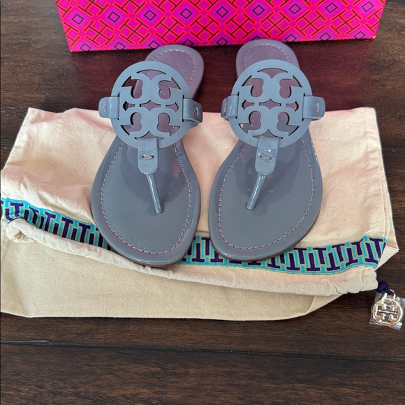 Tory Burch Shoes - Tory Burch Miller Thong Sandals - Blue Calla